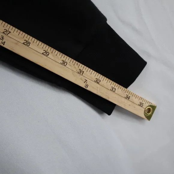 Bebe Womens Pullover Hoodie Sequin Logo Size XL Black Sweatshirt New - Picture 7 of 9